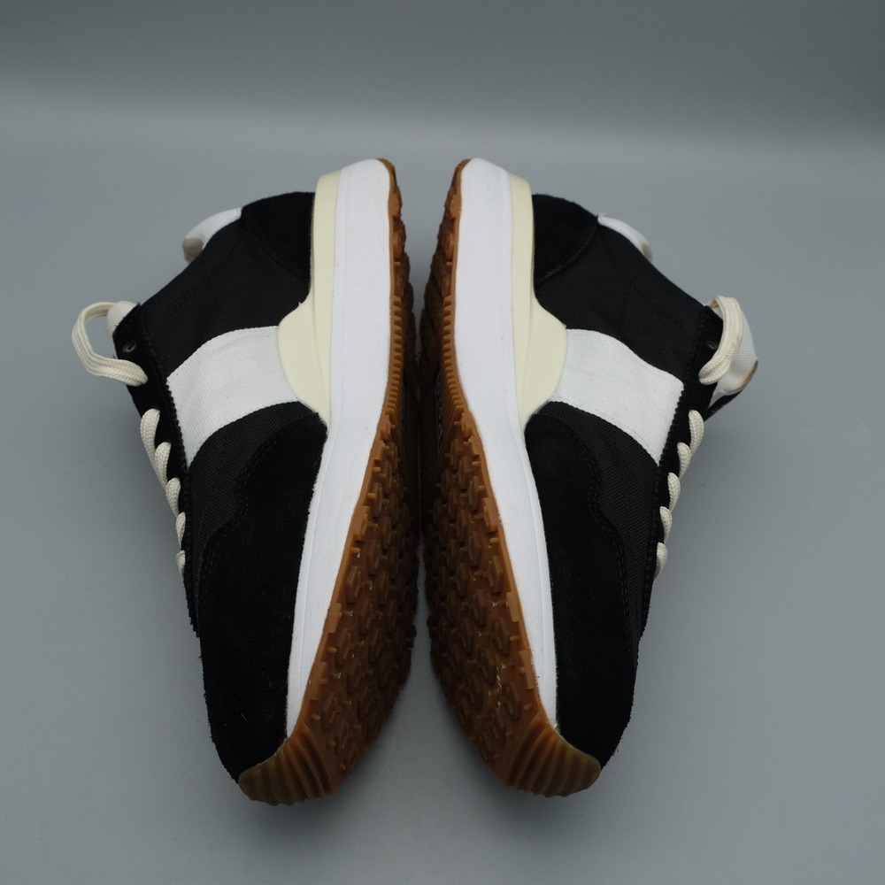 Polo Ralph Lauren Train 89 Mens Black White Suede Retro Sneaker 9 Low Top - Picture 3 of 13